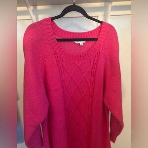 Davi&Dani Hot Pink Sweater Dress/Tunic NWOT Small